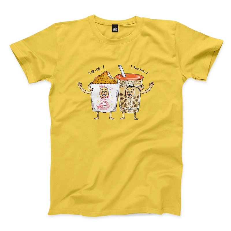 Chicken is Healing-Yellow-Neutral T-shirt - Men's T-Shirts & Tops - Cotton & Hemp Yellow