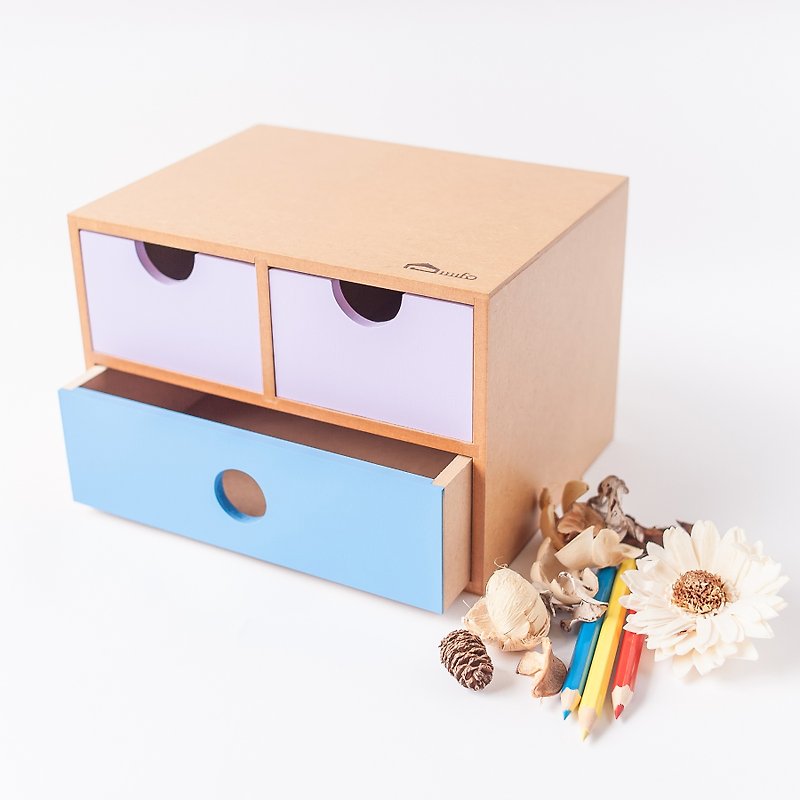 [ダブル]手作りの木製鉛筆ボックス収納ボックス収納ボックス収納誕生日の贈り物 - 収納用品 - 木製 