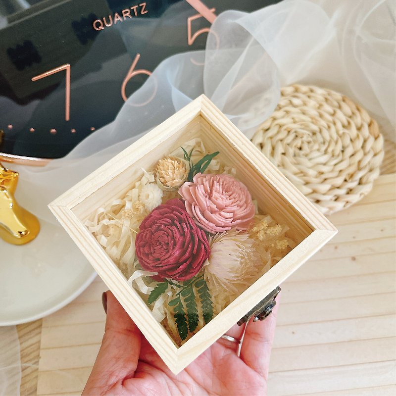 [Shi Design-Graduation Gift] Japan imported immortal dried flowers jewelry box diffuser table flowers - Dried Flowers & Bouquets - Plants & Flowers 