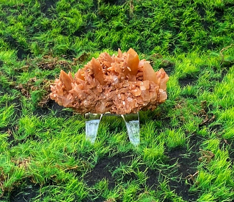 能量擺飾-一直有錢花 紅方解晶花簇 財運晶簇 招財開運 開工 禮品 - 擺飾/家飾品 - 水晶 紅色