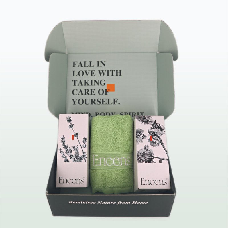 Essential Oil Body Wash Gift Box - อื่นๆ - น้ำมันหอม สีเขียว