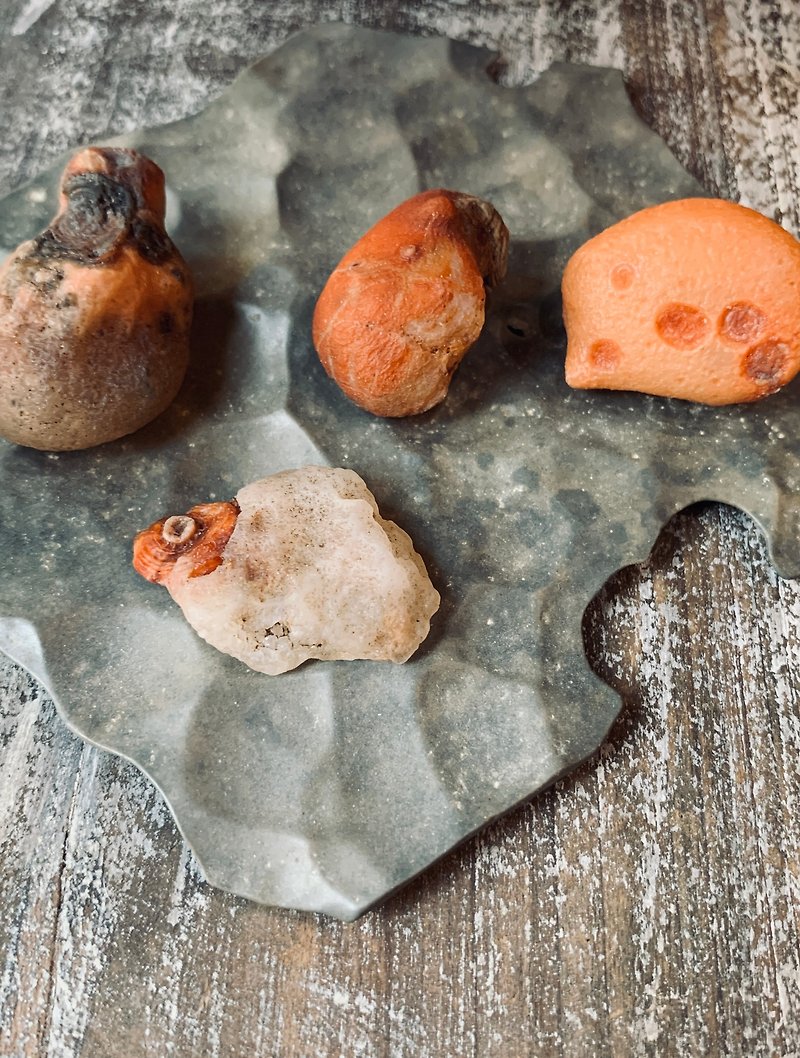 ピタヤ瑪瑙 バチュ モンテネグロ瑪瑙石 - 置物 - その他の素材 オレンジ