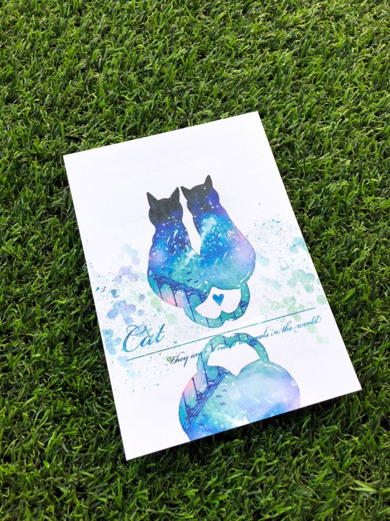 watercolor postcard - Cards & Postcards - Paper Blue