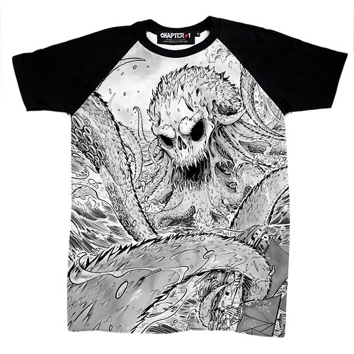 第一章商店 Kraken The giant octopus Yami Chapter One T-shirt