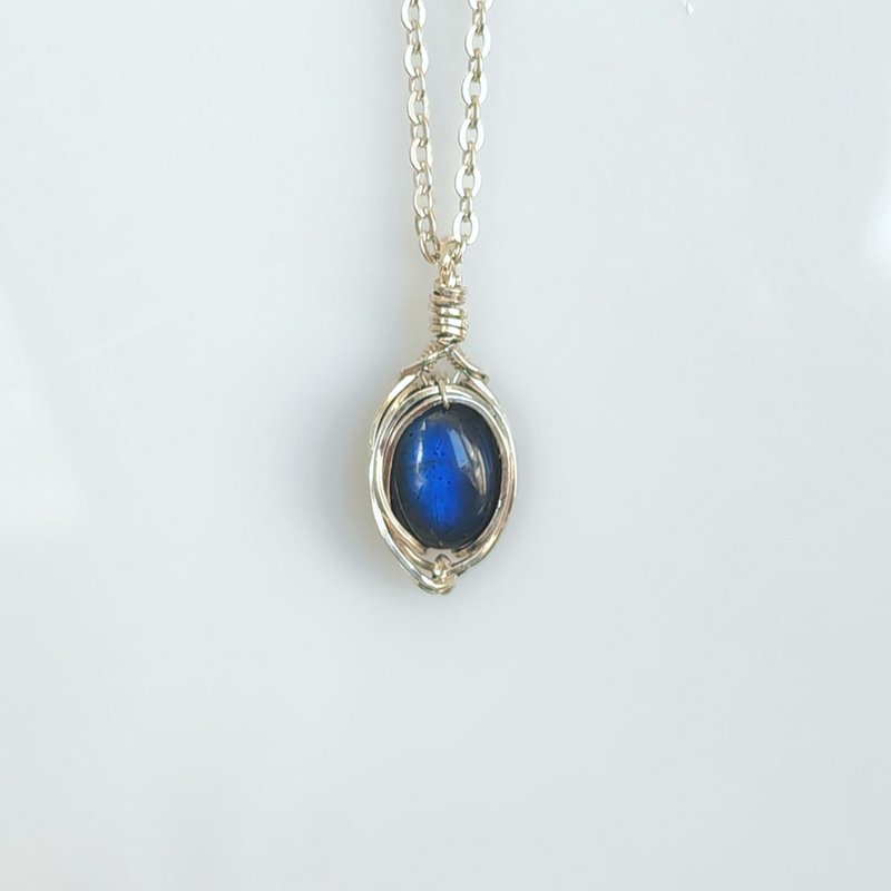 Labradorite Necklace Pendant - Necklaces - Semi-Precious Stones 
