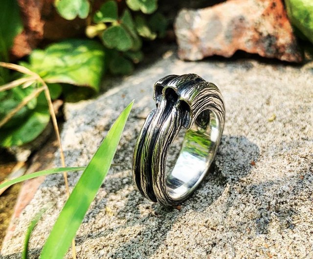 Silver Ring, Sterling Silver Ring, Wood Ring, Wooden Ring, Wedding