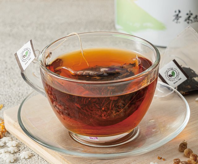 CHA YUAN ティーパック50個と茶葉缶セット/砂時計付き