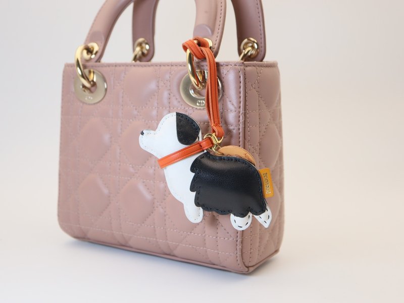 智慧邊牧 真皮吊飾| NFC 智能守護 - 吊飾/掛飾 - 真皮 多色