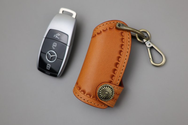 Benz key leather case - Keychains - Genuine Leather 