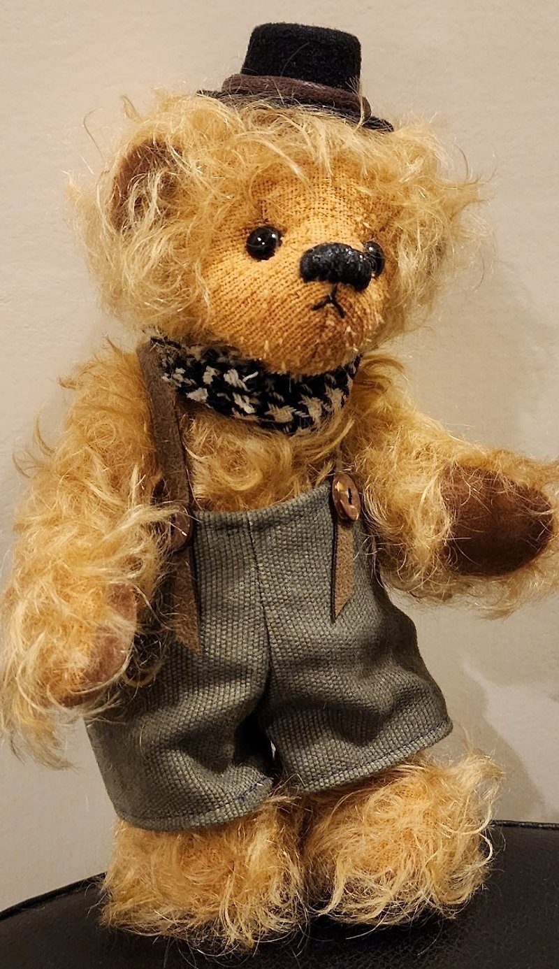 法國吊帶熊 - 編織/刺繡/羊毛氈/縫紉 - 羊毛 