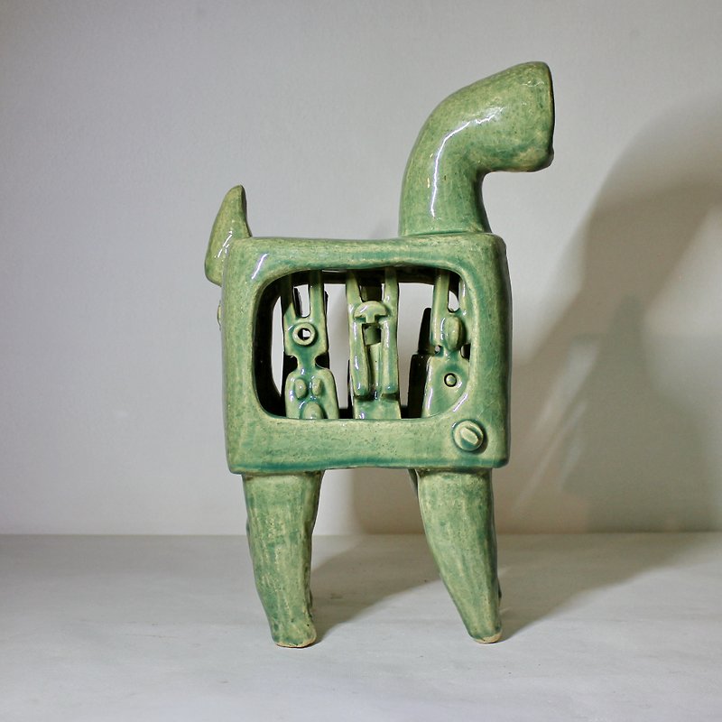 Art horse Sculpture. Modern pet sculpture art for room decor. Horse sculpture - Pottery & Ceramics - Pottery 