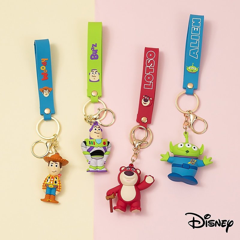 Disney Disney Silicone Doll Shape Keychain Pendant Keychain Stitch Buzz Lightyear - ที่ห้อยกุญแจ - ซิลิคอน 