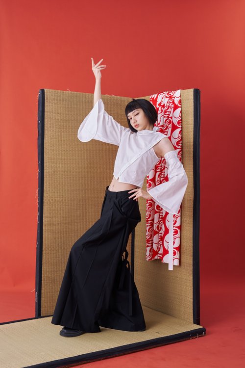 INF 短版襯衫/門襟解構/可變形/24AW-INF