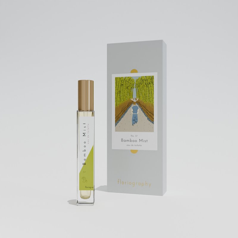 【No. 37 竹林初霧】香水|竹|メロン|ジンジャー|葉|霧|サンダルウッド|パチョリ - 香水 - その他の素材 イエロー