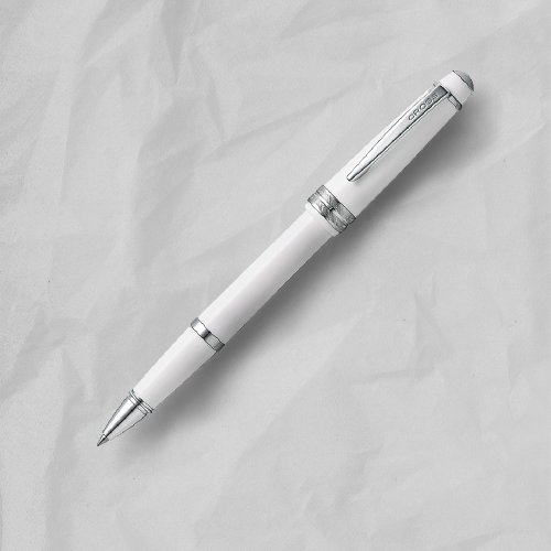 文聚 【CROSS】 Bailey Light貝禮輕盈系列亮白鋼珠筆 (原廠正貨)