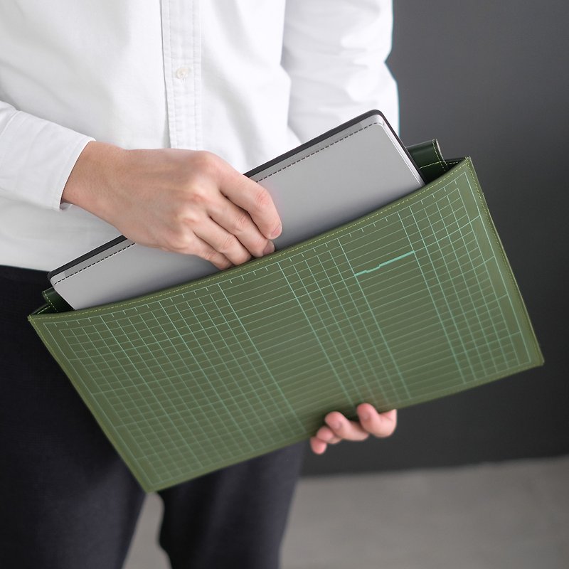 HARDEN 13inch Computer Case - FOREST GREEN-GREEN - Laptop Bags - Latex Green