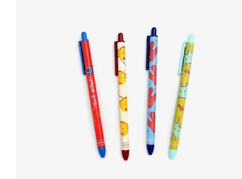 Romane MonagustA 0.38mm キュートなデザインボールペン - 4種 - 油性ボールペン - プラスチック 