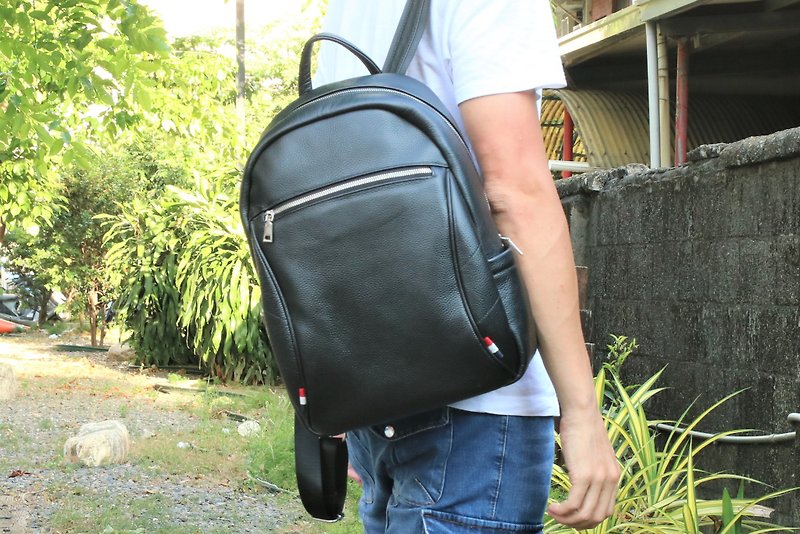 First layer cowhide backpack laptop bag briefcase 00419126 - กระเป๋าเป้สะพายหลัง - หนังแท้ 