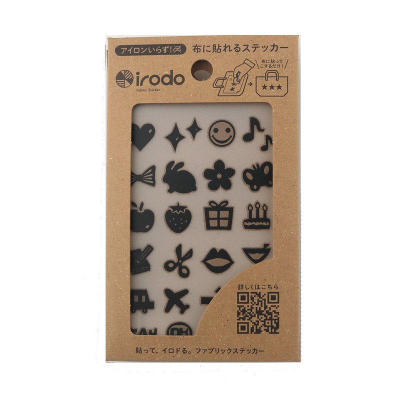 [irodo] Icon 1 BL (non-iron fabric transfer sticker) - Stickers - Other Materials Multicolor