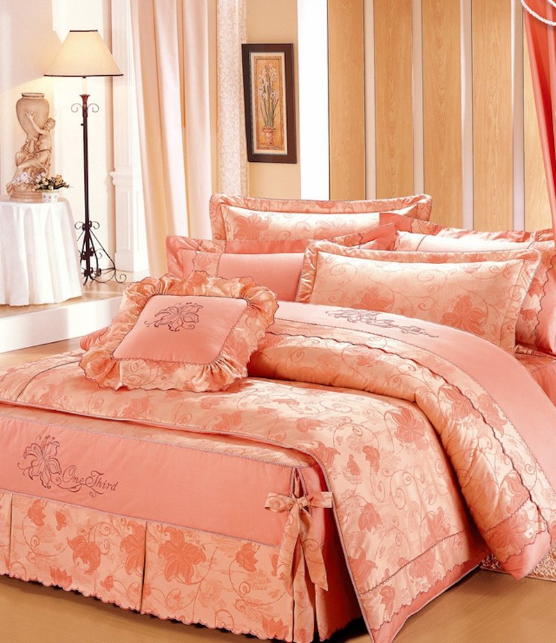 【R721】100% Cotton Combed 60s, Fitted Sheet and Sham Sets - เครื่องนอน - ผ้าฝ้าย/ผ้าลินิน สึชมพู