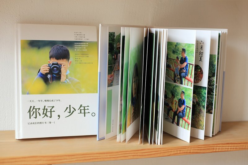 親子相冊 / 家庭相薄 / 精裝雙裱跨頁照片書 / 來圖設計印刷 - 相簿/相本 - 紙 多色