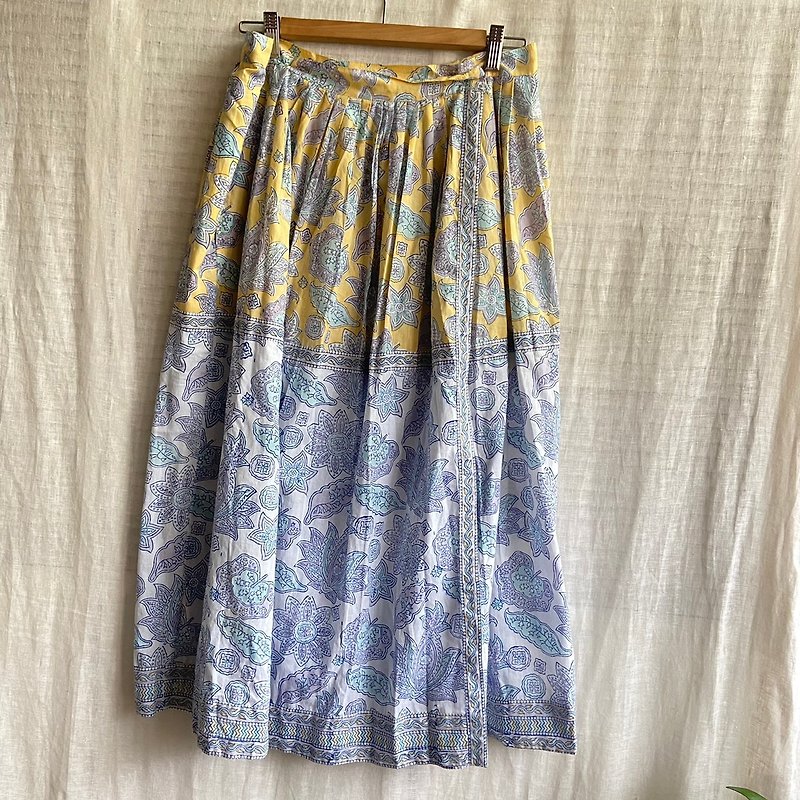 【Amoha】Romantic European style totem fresh dress - Skirts - Other Materials 