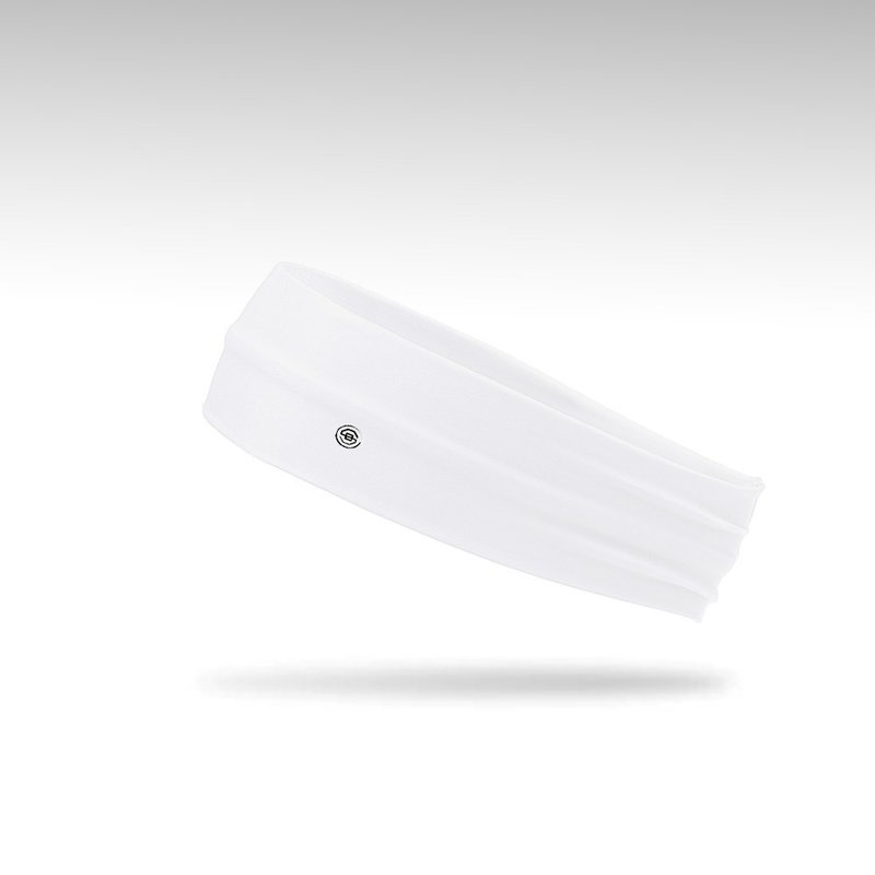 【BASKETPRO】Pure White/Professional Basketball Headband-SPOX Cool Sports Trendy Headband - Other - Polyester White