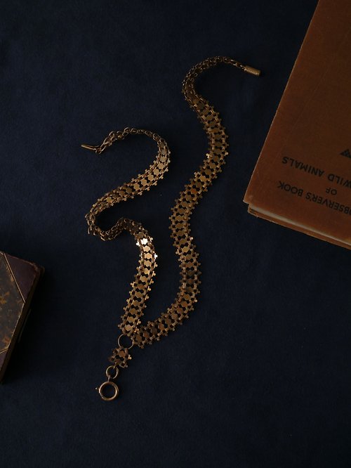 鑲珹古董珠寶 1880s 法國 包金懷錶長鍊