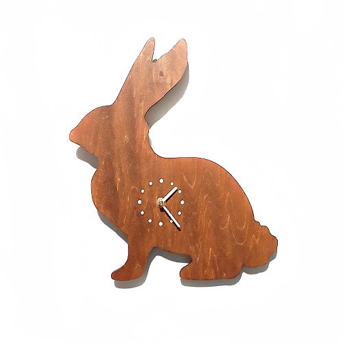 KLOCKer 克拉克．創 手工木作創意時鐘 歡樂動物園 - 兔兔