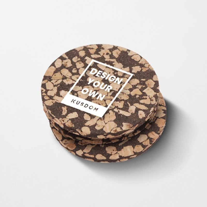 Eco-friendly coffee grounds coasters/minimum order of 50 pieces - ที่รองแก้ว - วัสดุอื่นๆ หลากหลายสี