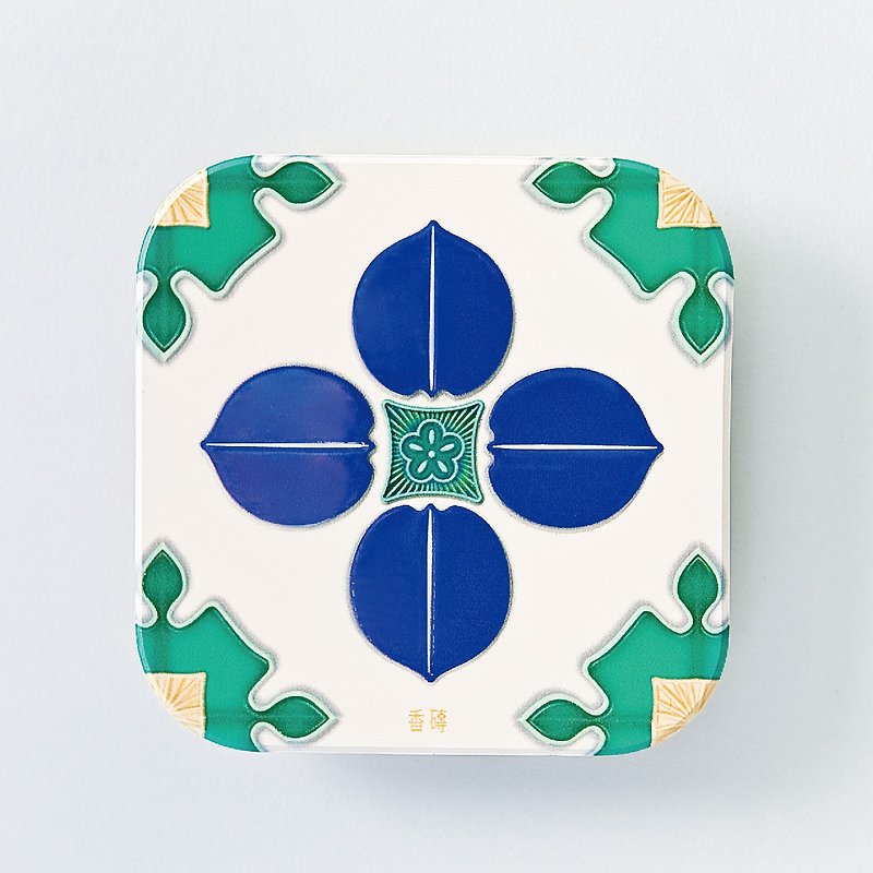 Taiwan-tile ceramics coaster  /  Auspicious and peaceful - เซรามิก - ดินเผา 