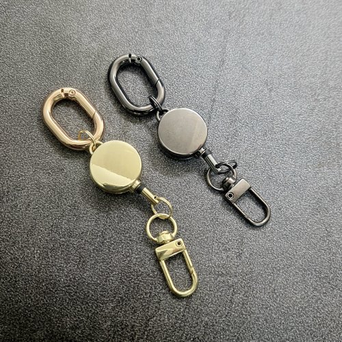 臺式起飛 邊緣手作 可刻字 易拉扣 證件套 悠遊卡 識別證 卡套 伸縮扣 鑰匙圈 彈簧扣