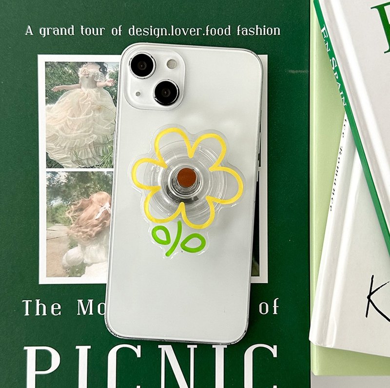 Sunflower grip smartphone acrylic smart tok - 手機配件 - 壓克力 多色