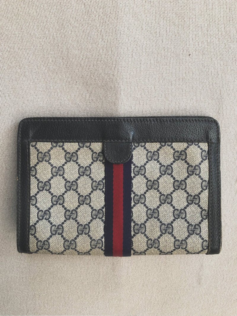 VINTAGE GUCCI 老花手拿包 / 化妝包 - 手提包/手提袋 - 其他材質 