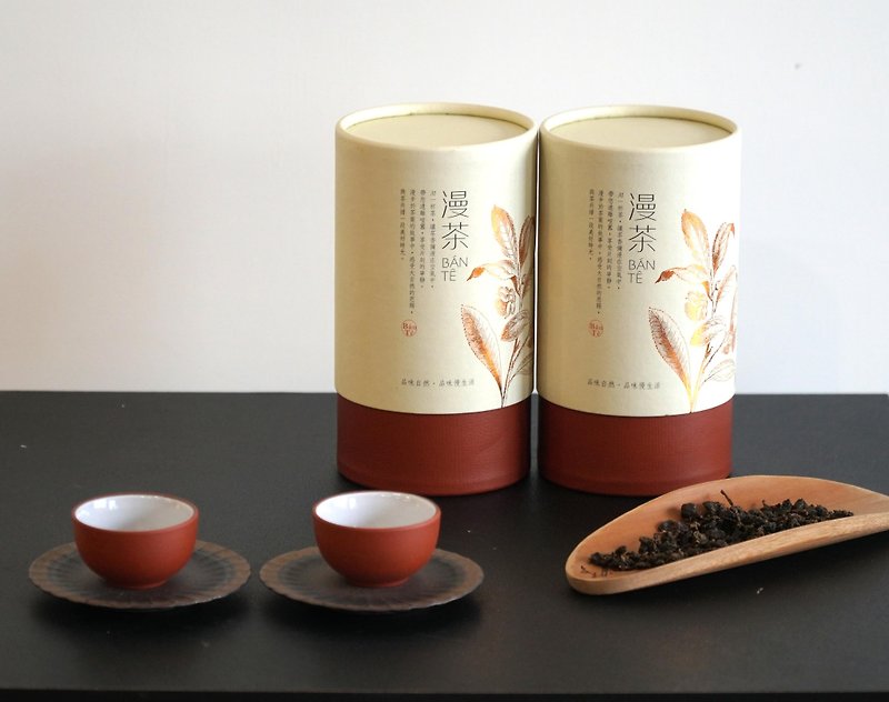 【オリジナルリーフティー缶】凍頂烏龍茶/台湾茶お土産/焼きたての香りと美味しさ - お茶 - 紙 ブラウン