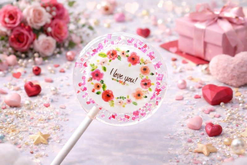 Designer Lollipop – Love in Bloom - ขนมคบเคี้ยว - อาหารสด สึชมพู