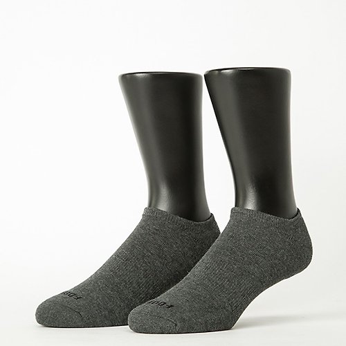 FOOTER 忠峰霖纖維科技有限公司 【FOOTER】微分子氣墊單色船型薄襪-深灰(男襪/L、XL)