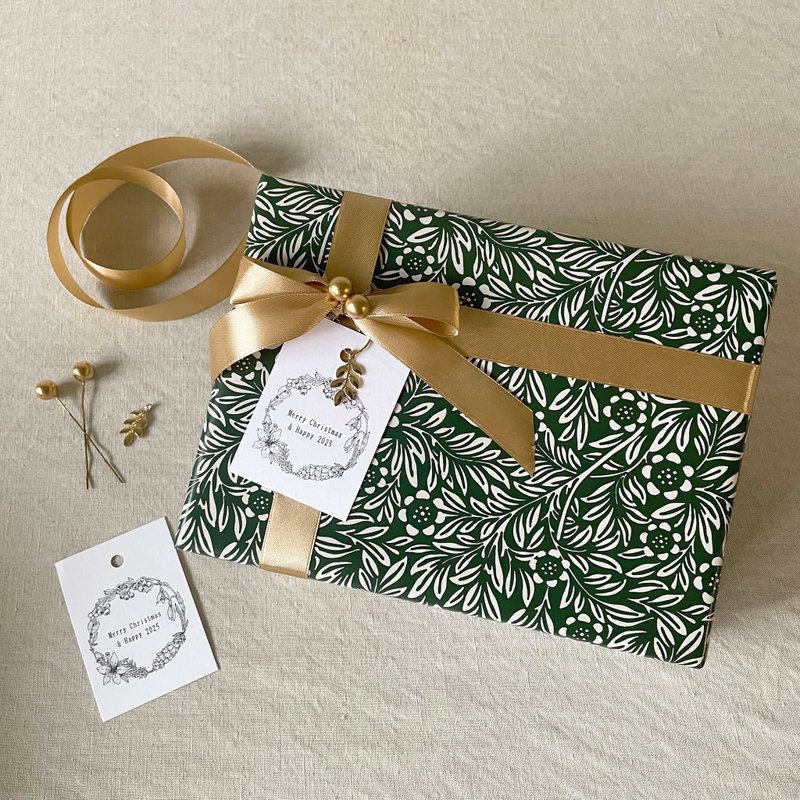 [Purchase additional Christmas packaging] [December limited edition] Classical print style - วัสดุห่อของขวัญ - กระดาษ หลากหลายสี