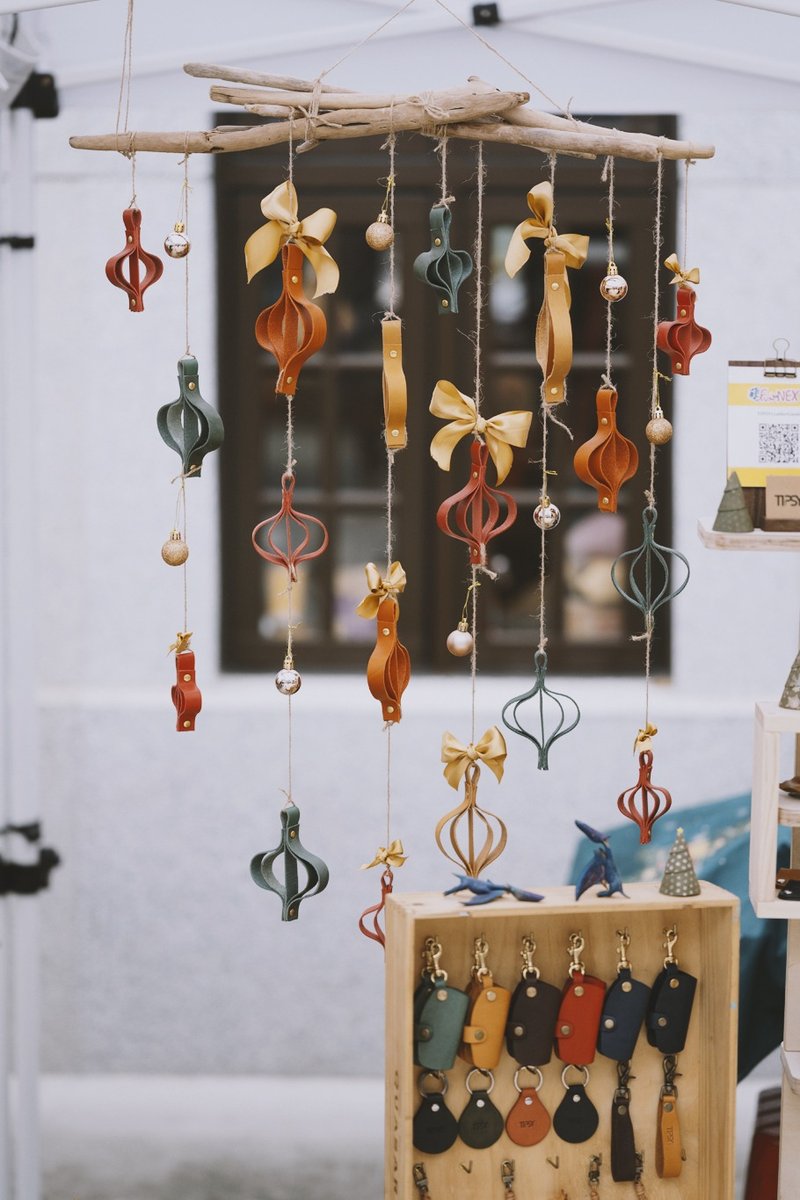 真皮聖誕掛飾 - 擺飾/家飾品 - 真皮 多色