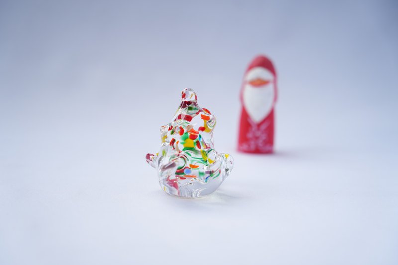 Glass Christmas Tree/Shell - Items for Display - Glass Multicolor