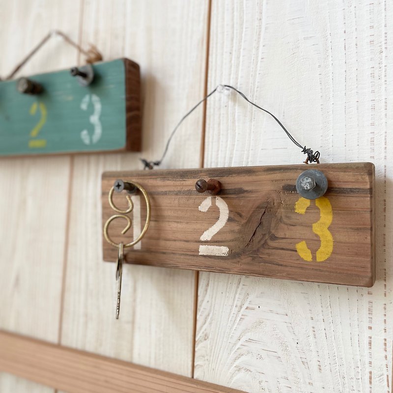 American wall hanging bolt hook S -wood- wooden key hook accessory hook wall shelf wall hanging