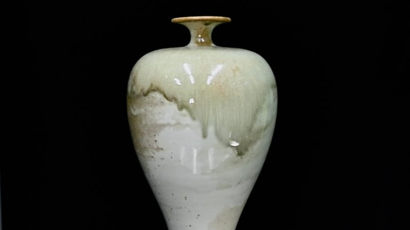 Handmade Firewood Glazed Flower Vessel - Meiping NT18 - Pottery & Ceramics - Other Materials 