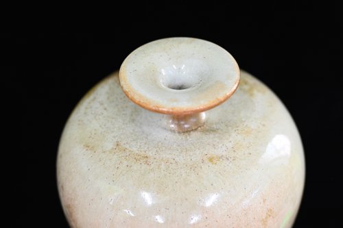 Handmade Firewood Glazed Flower Vessel - Meiping NT18 - Shop