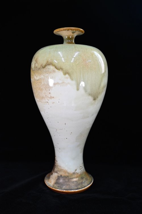 練込花入 来待釉(鉄)筒花入 | 花器・壺 | ギャラリー器館