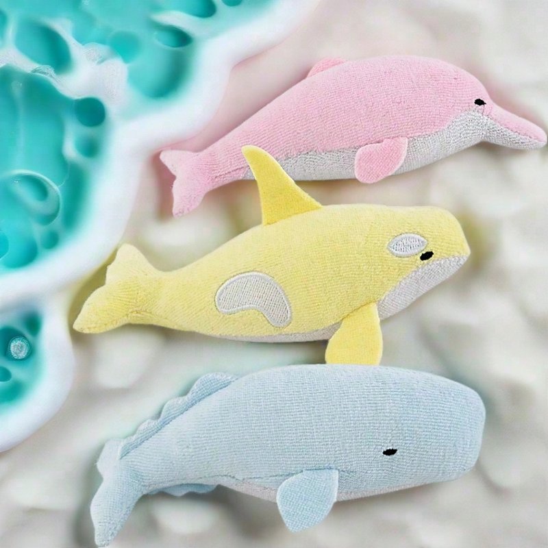 Catch the little fish friends (3 pieces/set) | Bath toys baby full moon Christmas gift box graduation gift - Kids' Toys - Cotton & Hemp Pink