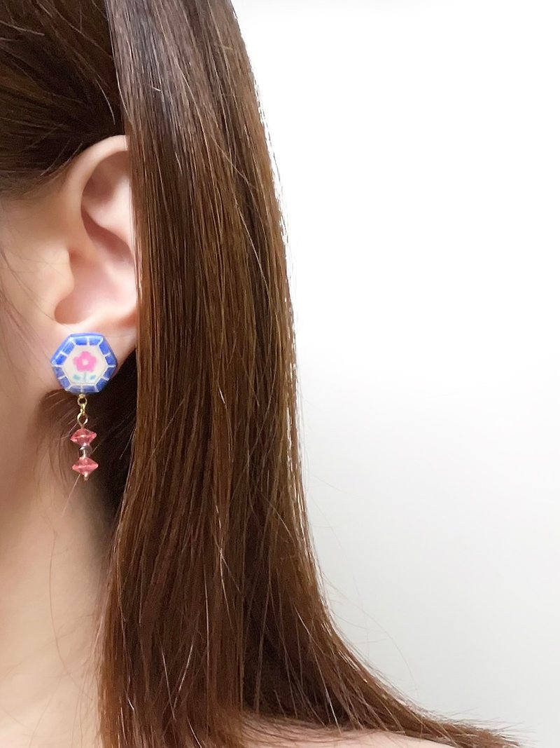 moriyard - original handmade/hand-painted earrings - ต่างหู - วัสดุอื่นๆ หลากหลายสี