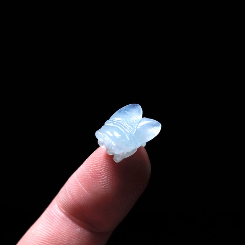 【常贏】冰種翡翠巧雕蒼蠅 | 天然緬甸玉翡翠A貨 | 送禮 - 金工/飾品 - 玉石 透明