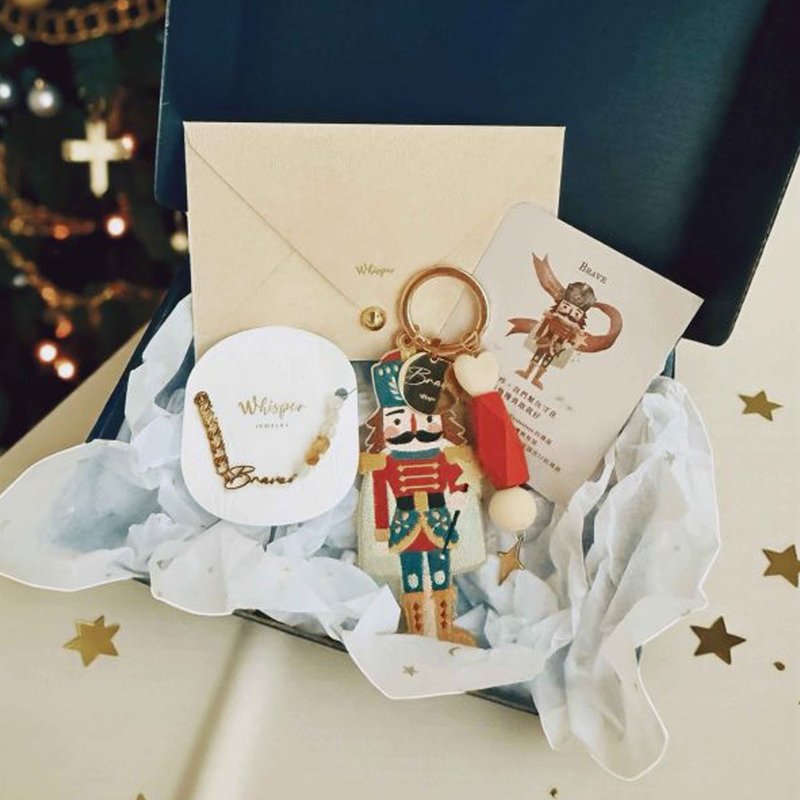 Brave - German Nutcracker Soldier Charm Bracelet Gift Box - Bracelets - Stainless Steel 