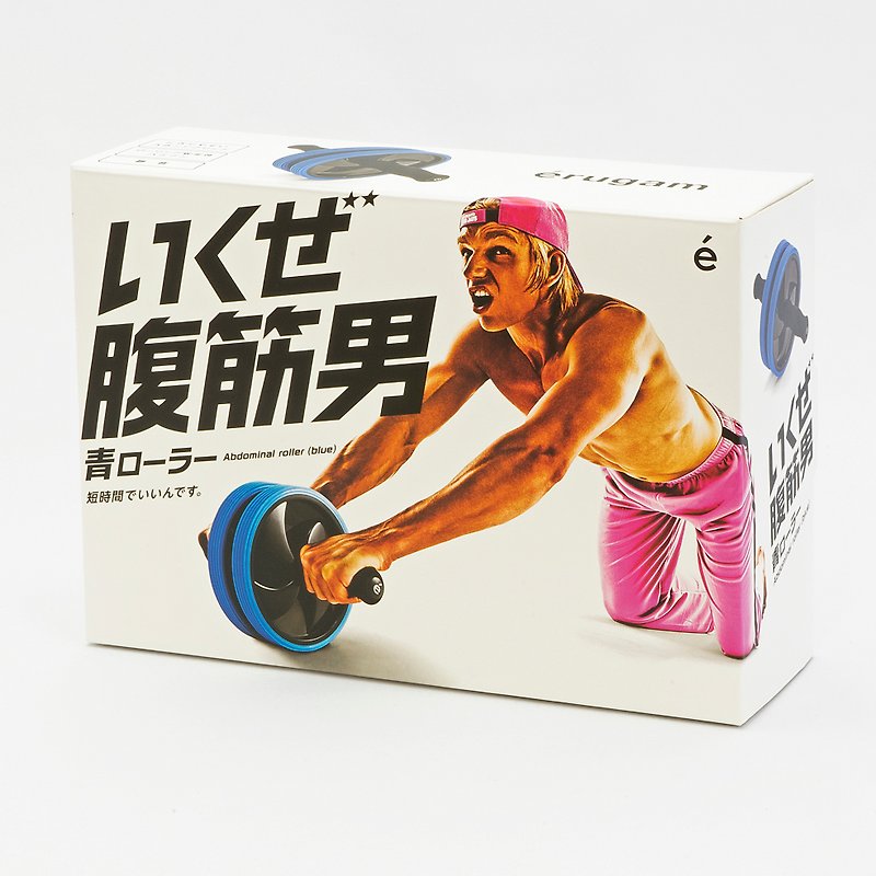 Japan Erugam abdominal wheel abdominal muscle roller sporting goods fitness equipment retraining gift - Fitness Equipment - Plastic Blue