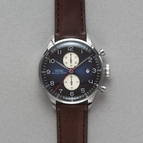HRZNS STORE 湛藍色 CH-41 Neptune 計時功能手錶 | BUTTERO皮帶或鋼帶